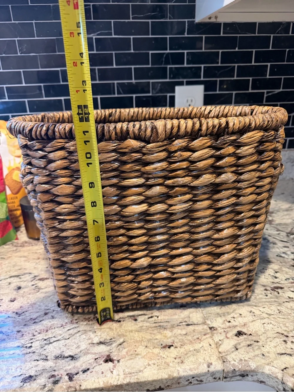Woven Seagrass Storage Basket - Natural Brown